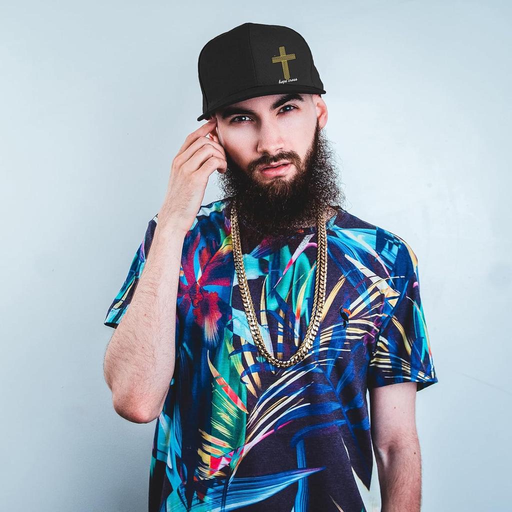 Кепка-Snapback с графическим рисунком Hope Cross, полиэстер, регулируемая, бейсболка, повседневная, хип-хоп, с прямым козырьком