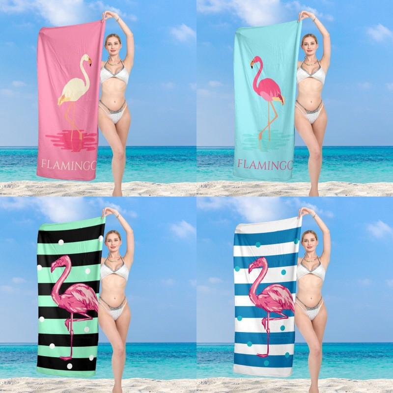 Ultrafine Microfiber Beach Towel Large Size Quick Dry Absorbent Digital Print Swim Cover Up Sun Protection Women Men Kids Pool Travel
