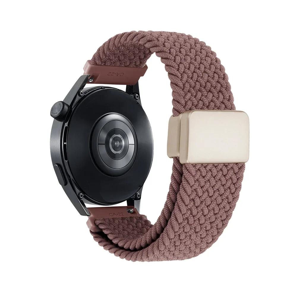 Плетеный ремешок 20 мм 22 мм для HUAWEI WATCH GT 5 Pro 46 мм, ремешок-петля GT5 GT 4 3 42 мм, HONOR Magic Watch 4 GS Pro ES, нейлоновый браслет