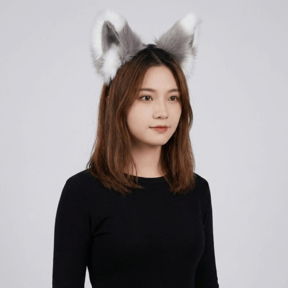 Lolita Plush Hair Band Anime Furry Cosplay Headwear Fashion Cat Ears Headband Girls