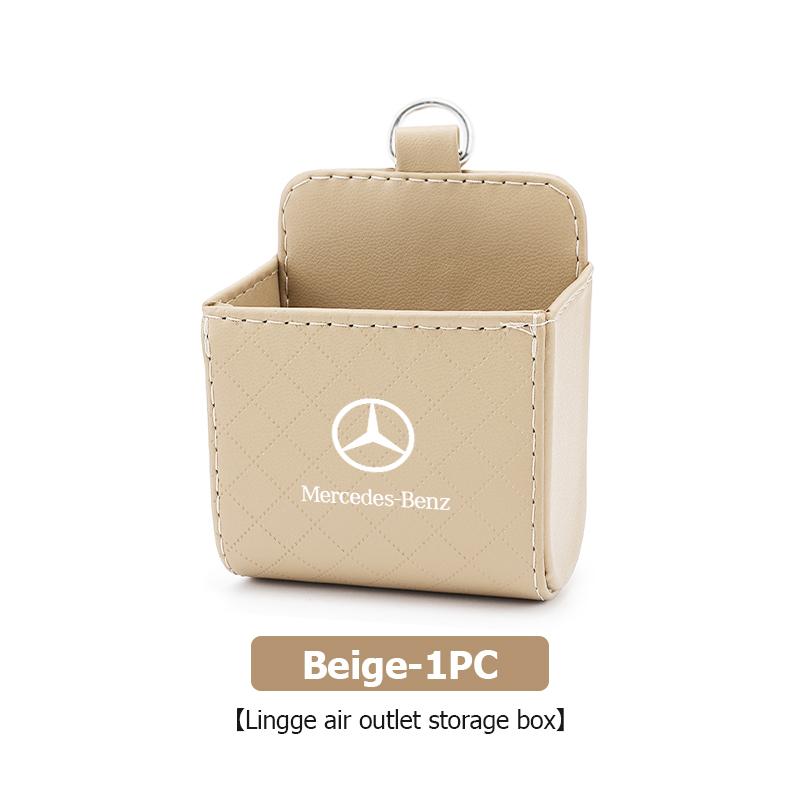 Universal Car Air Vent Organizer Box Storage Bag Phone Holder For Mercedes Benz W211 W124 W176 W177 C180 C200 C260 C300 GLC CLE