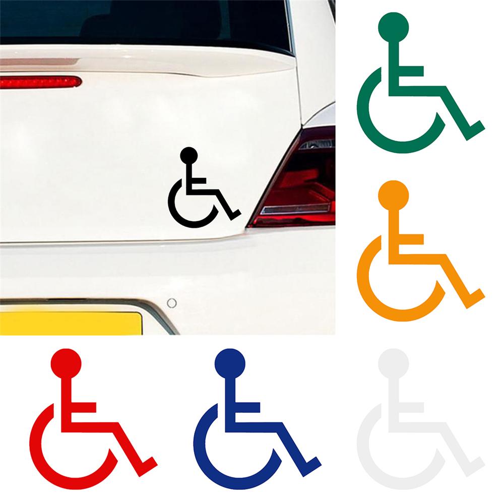 Handicap Symbol Stickers Car Decals Disability Sign For Cars PET Self Adhesive