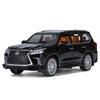 1/32 Lexus LX570 Внедорожник Металлическая модель автомобиля Литье под давлением Металл Внедорожные транспортные средства Модель автомобиля Звук и свет Симуляция Детские игрушки Подарок