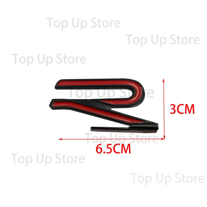 1 шт. 3D Металлическая эмблема с логотипом R, наклейка-значок на решетку радиатора автомобиля для VW CC Rline Polo Golf MK8 Touareg Passat Magotan Аксессуары