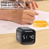 Rotating Pomodoro Timer Desk Productivity Timer W/Gravity Sensor, Cube Timer for ADHD, Vibration/High/Low Volume/Custom Modes
