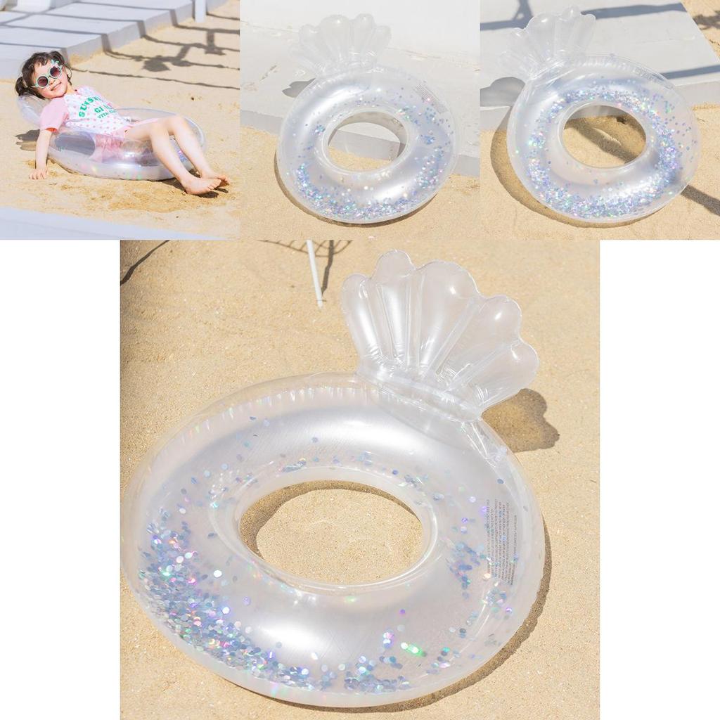 Children's Mermaid Swim Ring With Glittery Star Design Fun And Safe Swim Float