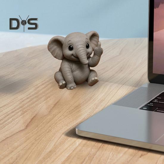 Средний палец животного орнамент синтетическая смола статуя реалистичный дизайн скульптура смешной юмористический домашний декор