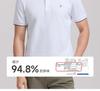 Langdeng Men's Solid Color Breathable Short-Sleeved Polo Shirt