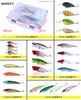 24PCS  Fishing Tackle Box Hard Soft Fishing Lure Accessories Hooks Swivels Fishing Lures Kit Combo