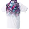 Рубашка с коротким рукавом, игровая рубашка, белая, SS [YONEX] (Подходящий стиль) Мужской (011)
