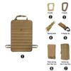 MOLLE Car Seat Back Organizer Tactical Vehicle Seat Panel Storage Bag with Multi EDC Pouch Phone Bag for Hunting Camping Travel