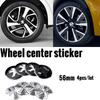 4PCS 56MM Car Hub Cap Stickers Auto Wheel Center Cover Decal Accessories For Peugeot 208 308 2008 3008 207 307 107 508 5008 GT