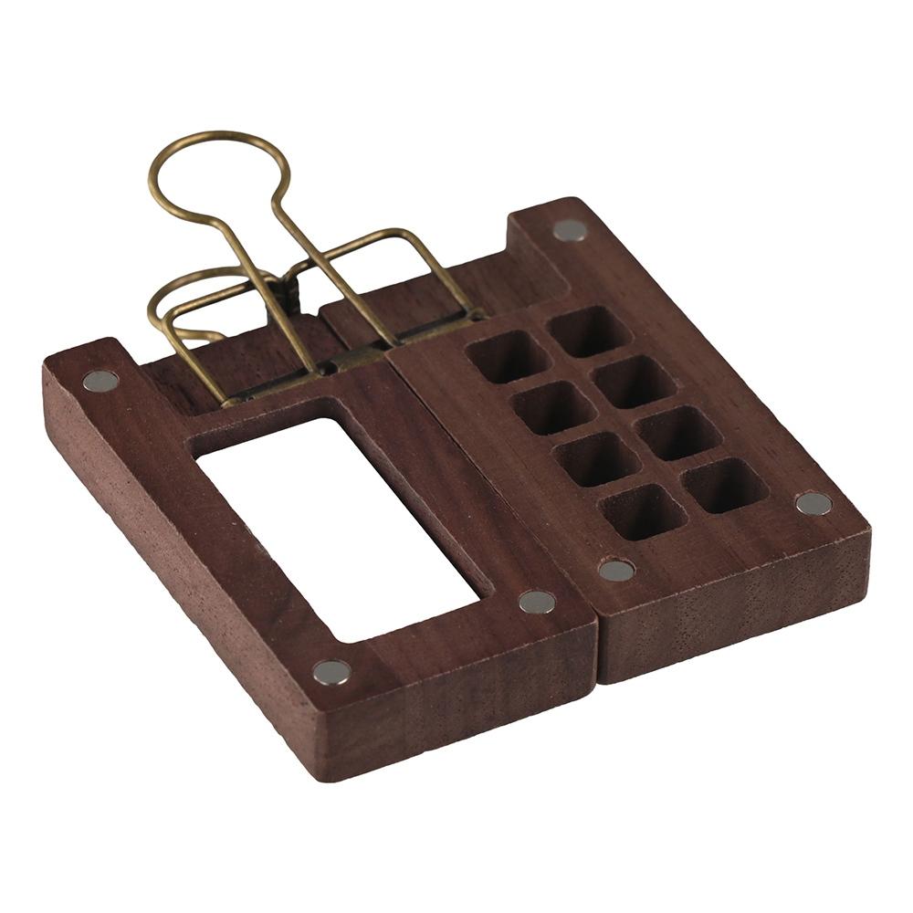 Wooden Wooden Paint Empty Box Empty Box 8 Grid 0.5ml Watercolor Paint Palette Drawing Tool