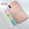 Book Annotation Tabs Index Sticker with Built-in Scale Ruler, Morandi Color Transparent Portable Ruler Set PET Page Markers, Compact Writable