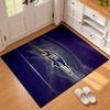 Baltimore Ravens Carpet Door Mat for Living Room or Bedroom Protective Mat Under Chair Office Decoration Christmas Gift Birthday Present