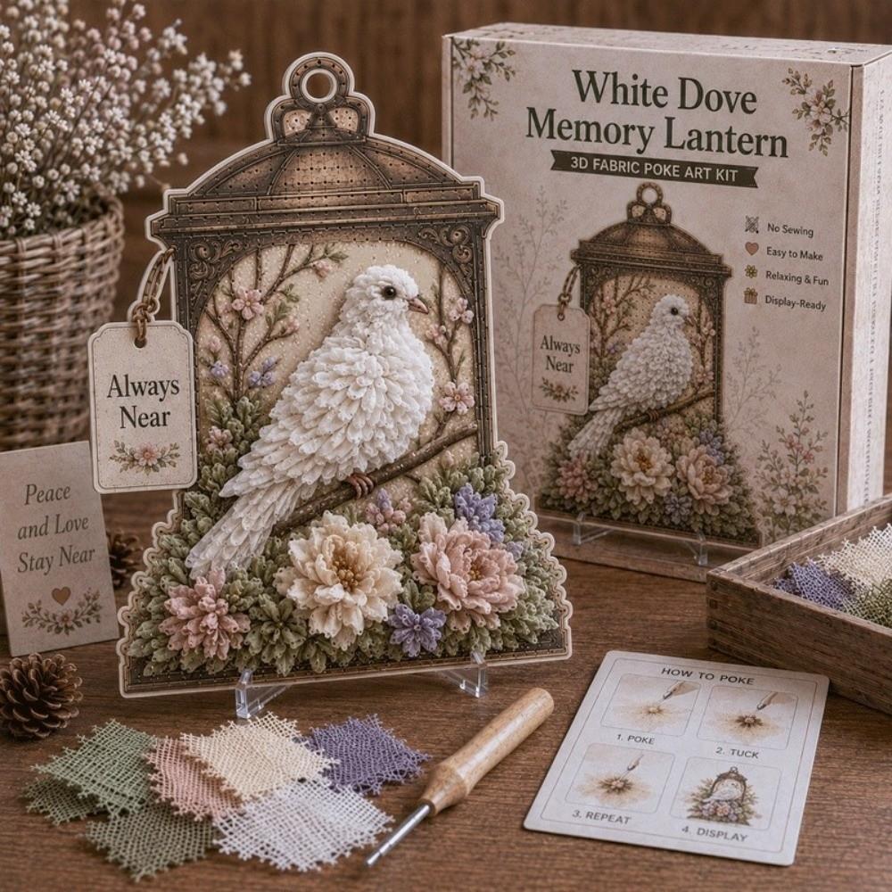 Easy Make Needle Craft Kit No Sewing 3D Textured Plaque Bird Ornament DIY  Handcrafted Gifting