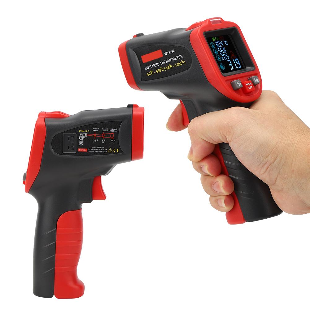 WT323C ‑50 celsius ‑650 celsius Industrial Infrared Thermometer Handheld Temperature Tester
