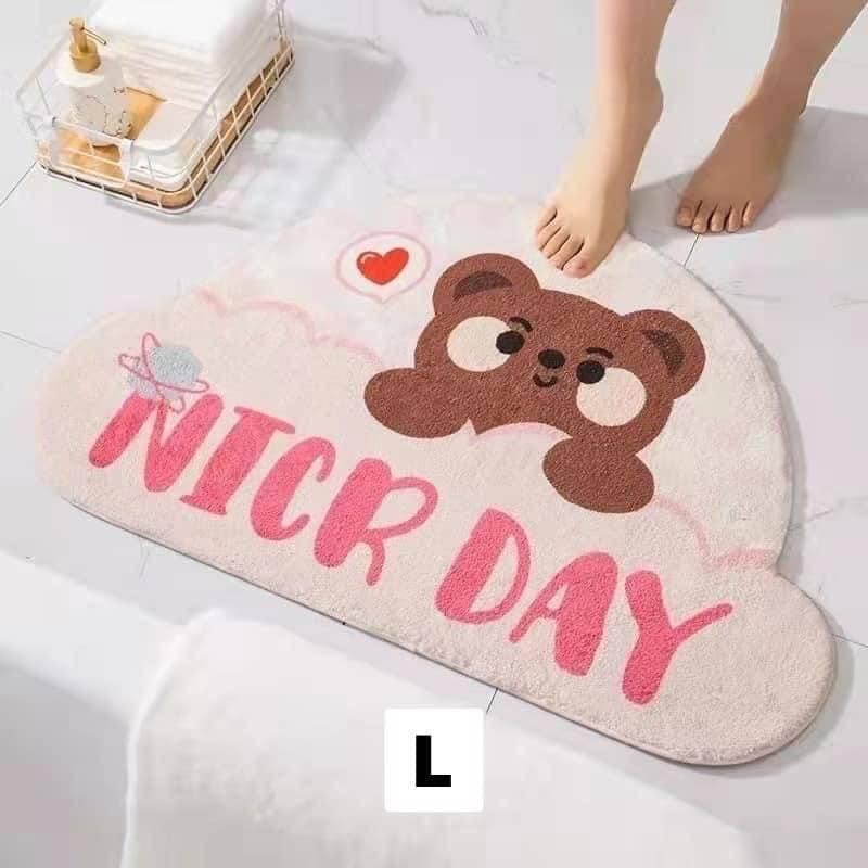 Cartoon Soft and Thick Imitation Cashmere Carpet Door Mat Dirt Resistant Wear-resistant Carpet Non-slip Absorbent Mat