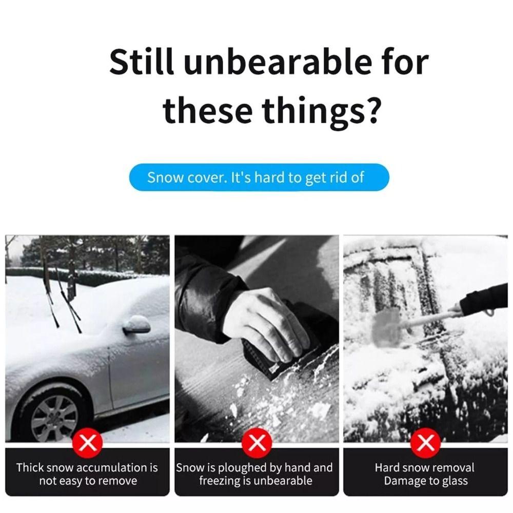 With Glove Snow Scraper Lambswool Cleaning Snow Shovel Portable Snow Shovel Gloves  Auto Window