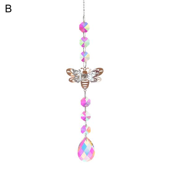 Подвеска «Ловец Солнца» Привлекательный мечтательный Прочный замечательный искусственный кристалл Радужный подвесной орнамент для сада