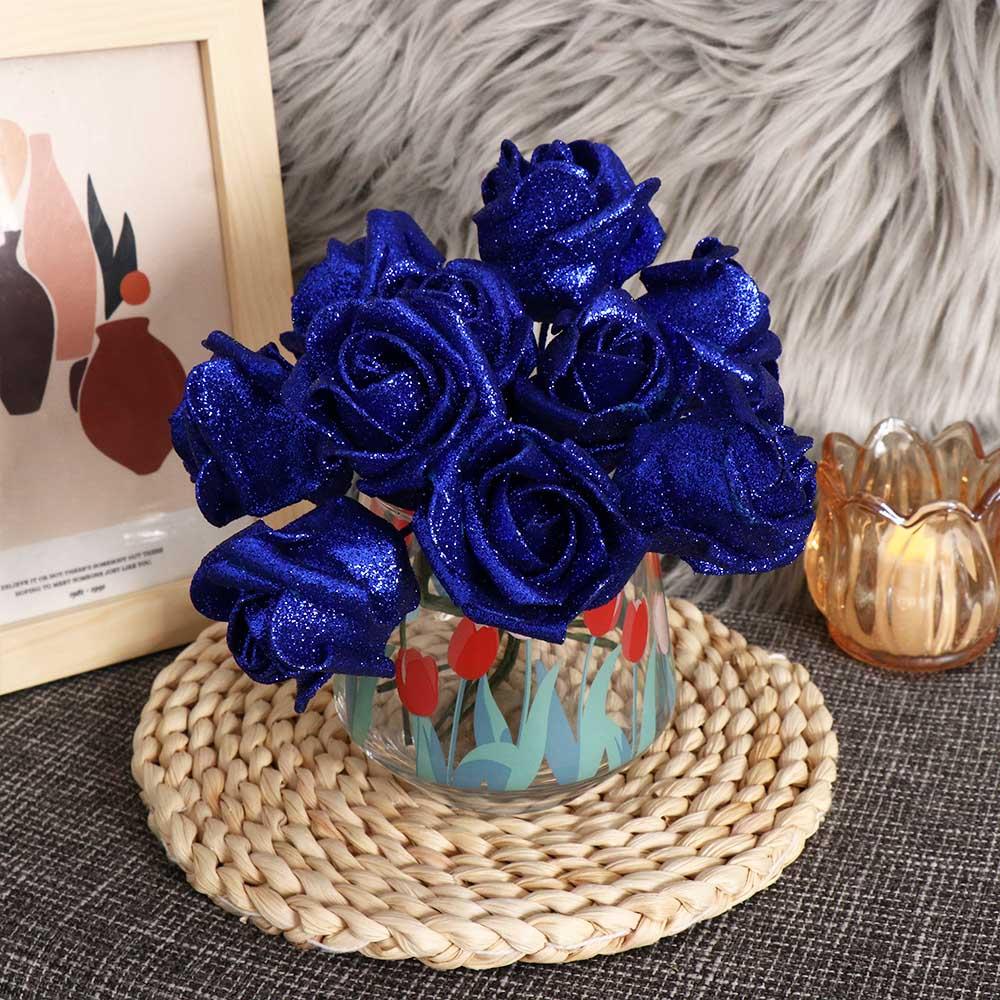 Powder Bride Bouquet Wedding Party Decor Artificial Flowers Artificial Roses Foam Roses Decoration