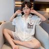 Boys Ice Silk Pajama Set Short Sleeve Lightweight Cartoon Sleepwear Teens Ages 8