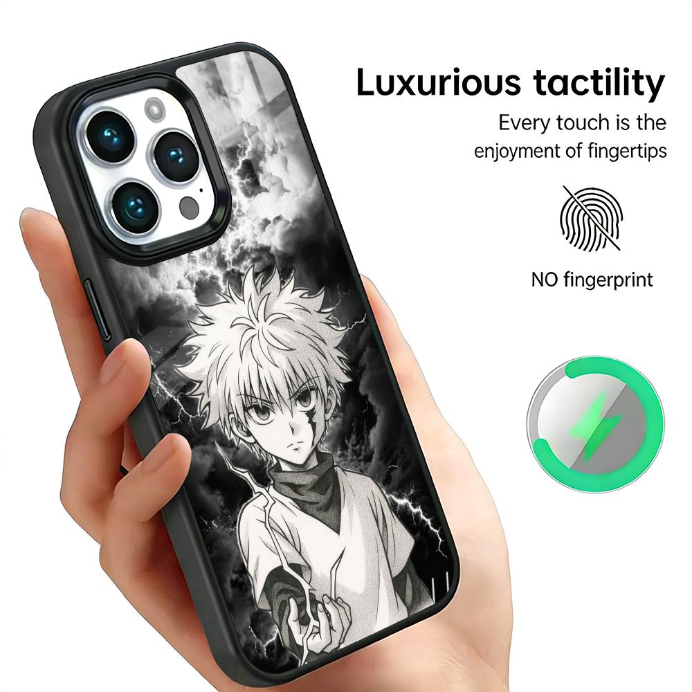 K-Killua Zoldyck H-Hunter X Hunter Phone Case For iPhone17,16,15,14,13,12,11 Plus,Pro Max, New Magnetic Wireless Charging