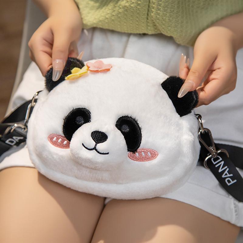 Soft And Huggable Panda Plush Crossbody Bag For Children Perfect Mini Backpack