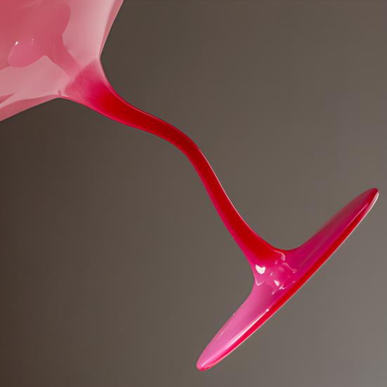 yangyizhi Glass Goblet, Wave Cup, Creative Decorative Cocktail Glassware, Novelty Bar Goblet Tool for Wine Cocktails Juices