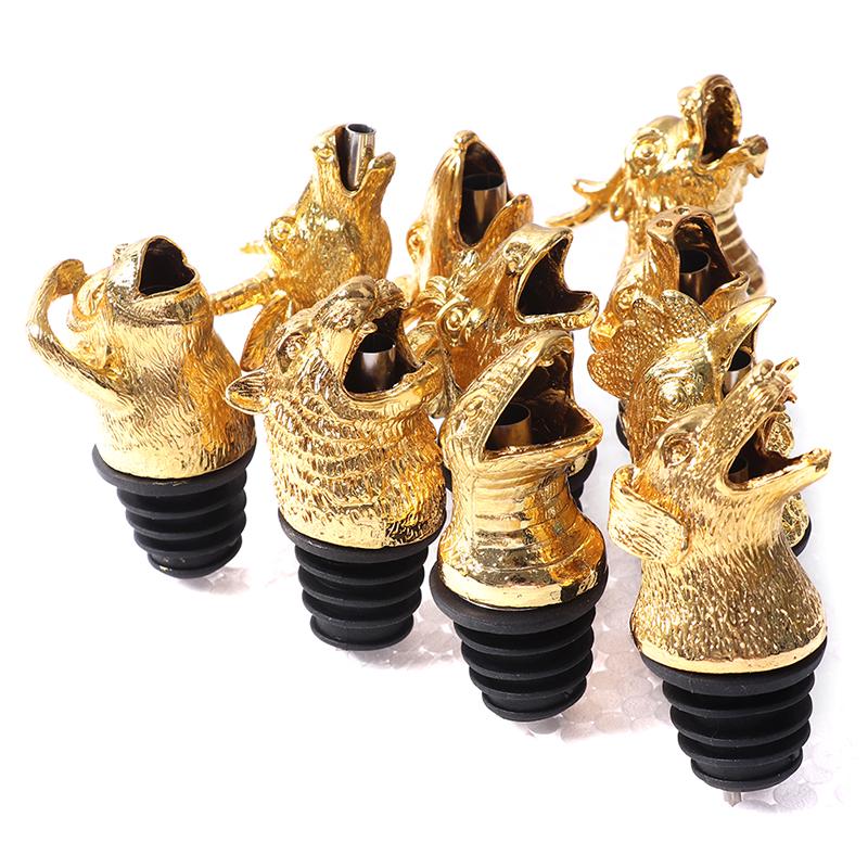 1 шт. из цинкового сплава, голова животных, пробки для бутылок вина, аэраторы для вина, подарок