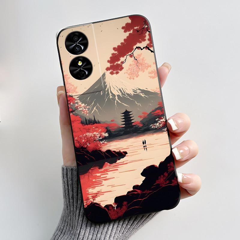 Новый Популярный Чехол Для Телефона Для TCL 50 SE/40 NxtPaper 4G Чехол Красивый Дизайн Серебряный Пляж Ударопрочный Мягкий Силикон Черный Корпус