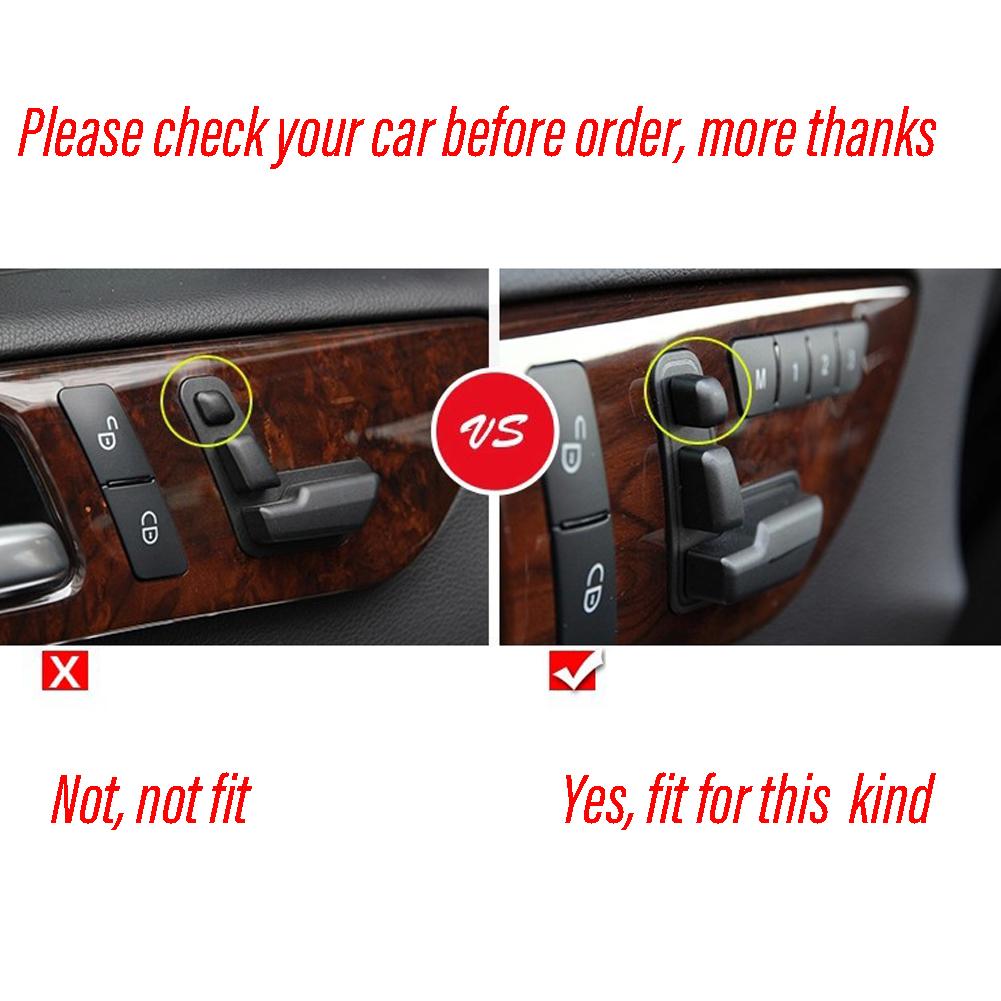 Автомобильный Стайлинг Кнопка регулировки сиденья Наклейка Крышка Подходит Для Mercedes Benz CE Класс W204 W212 GLE W166 ML GL GLS Класс Авто Аксессуары