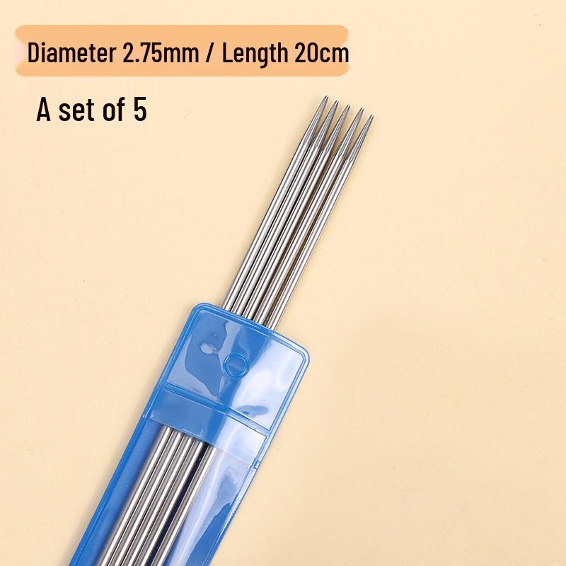 20 см вязальные спицы из нержавеющей стали для свитеров, манжет, носков и кукол - Короткие специальные инструменты для рукоделия