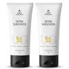 Urbangabru Солнцезащитный крем Detan SPF 50 PA++++ для мужчин | Упаковка из 2 шт. | Не оставляет белых следов, Легкий и нелипкий | Ниацинамид и койевая кислота | Защита от UVA/UVB лучей