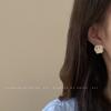 Серьги с бриллиантовой камелией Простые серьги Модные серьги с индивидуальностью