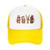 Gothic Merry Christmas Beers Santa Camping Mesh Baseball Caps Women  Printing FeUnisex Beach Dad Hat Snapback Cap