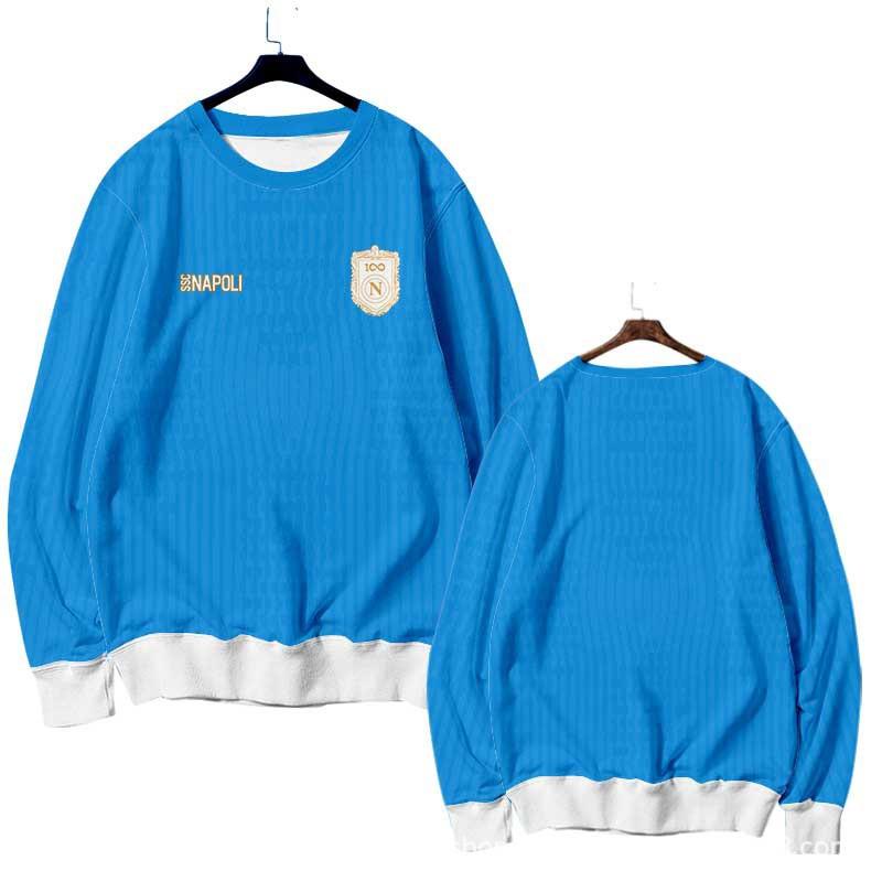 Napoli 26-27 Season Football Sweatshirt Crew Neck Long Sleeve Men Women Fans