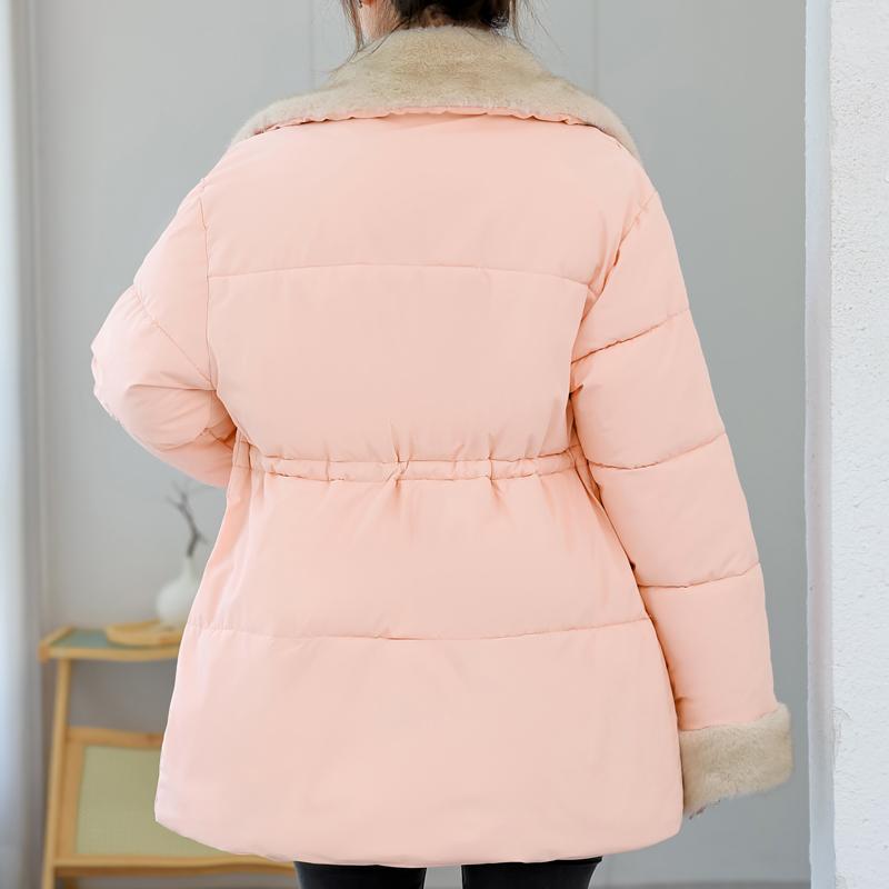 Fashion Winter Coat Female Warm Parkas Faux Fur Collar Casual Thick Women Jackets