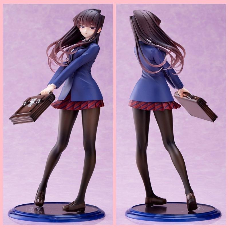 Komi Can'T Communicate Shouko Komi Figure Anime Beautiful Girl Uniform Two-Dimensional Model Room Desktop Ornament Toy Gift