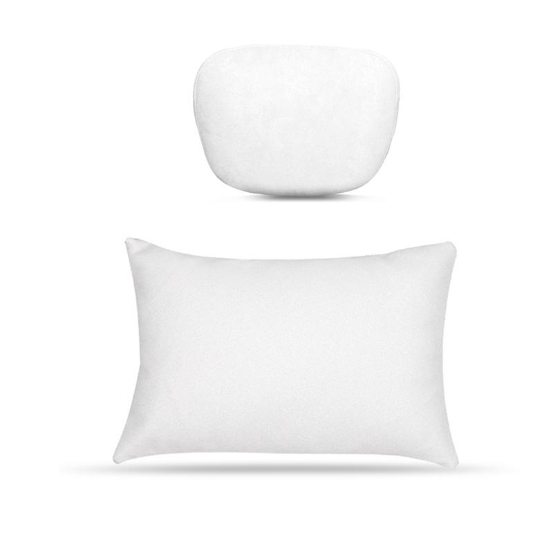 Для Tesla Model 3 Y Флокированная/кожаная подушка для шеи на сиденье автомобиля, мягкая подушка с эффектом памяти, подголовник, поясничная поддержка, универсальная