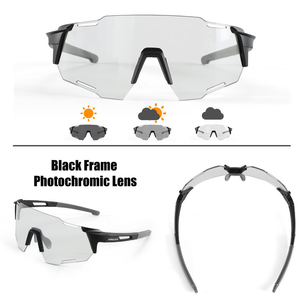 KEMALOCE Велосипедные очки мужские фотохромные очки для бега на горном велосипеде очки для вождения очки для спорта на открытом воздухе UV400 поляризованные солнцезащитные очки для рыбалки