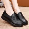 Модные женские мокасины Черные кожаные туфли Нескользящие женские вулканизированные туфли Мягкие подошвы Рабочая обувь Удобные кроссовки Zapatillas De Mujer
