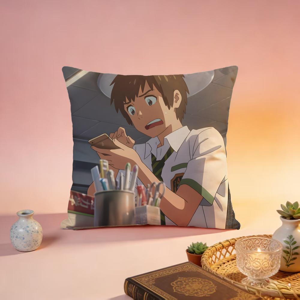 Popular YYour Nameed Cushion Cover Premium SkinFriendly Pillow Case MultiPurpose for Home Office Travel