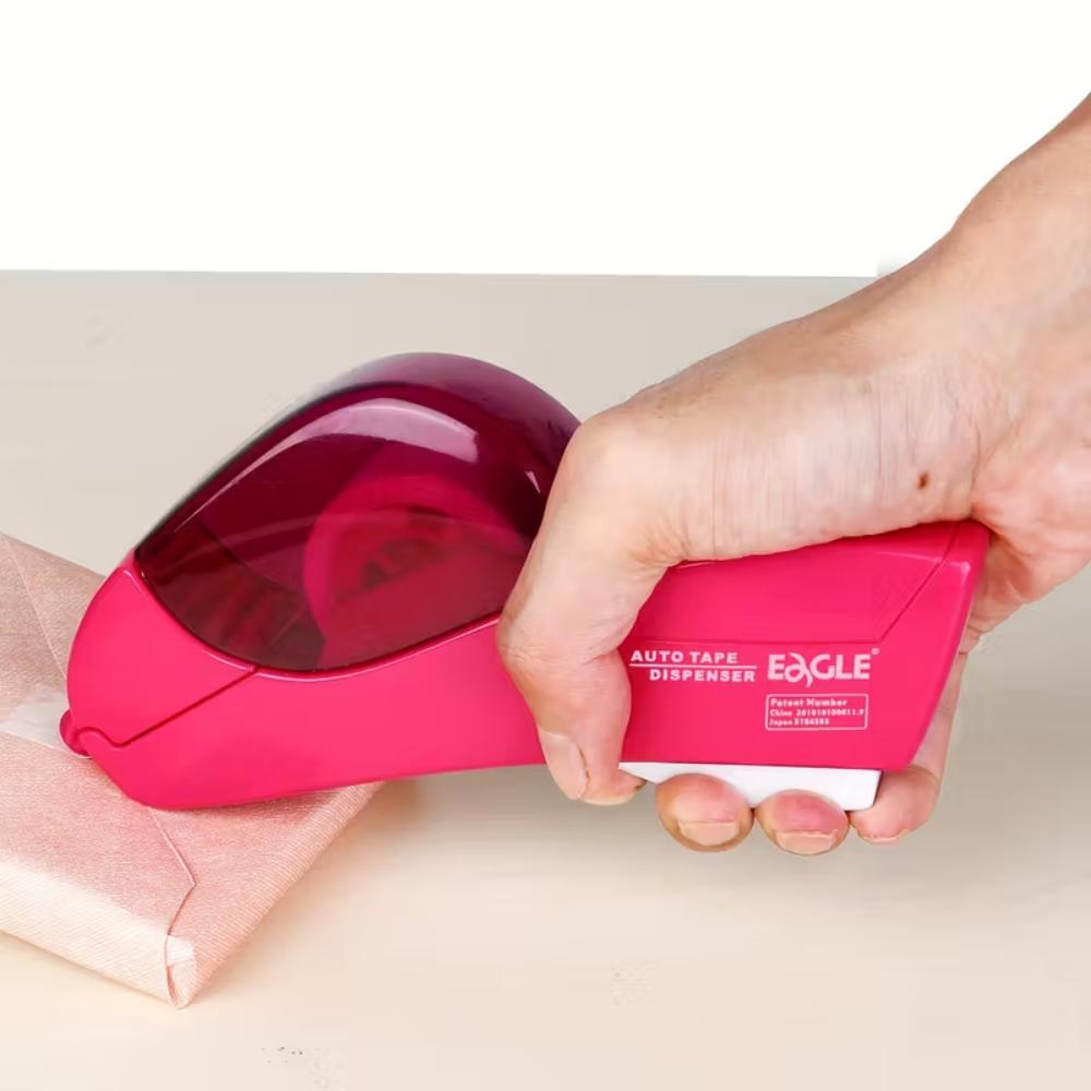 Handheld Packaging Tape Gun with Automatic Cutter - One-handed Operation, Safe and Convenient, Suitable for 1/2 "-3/4" Tape