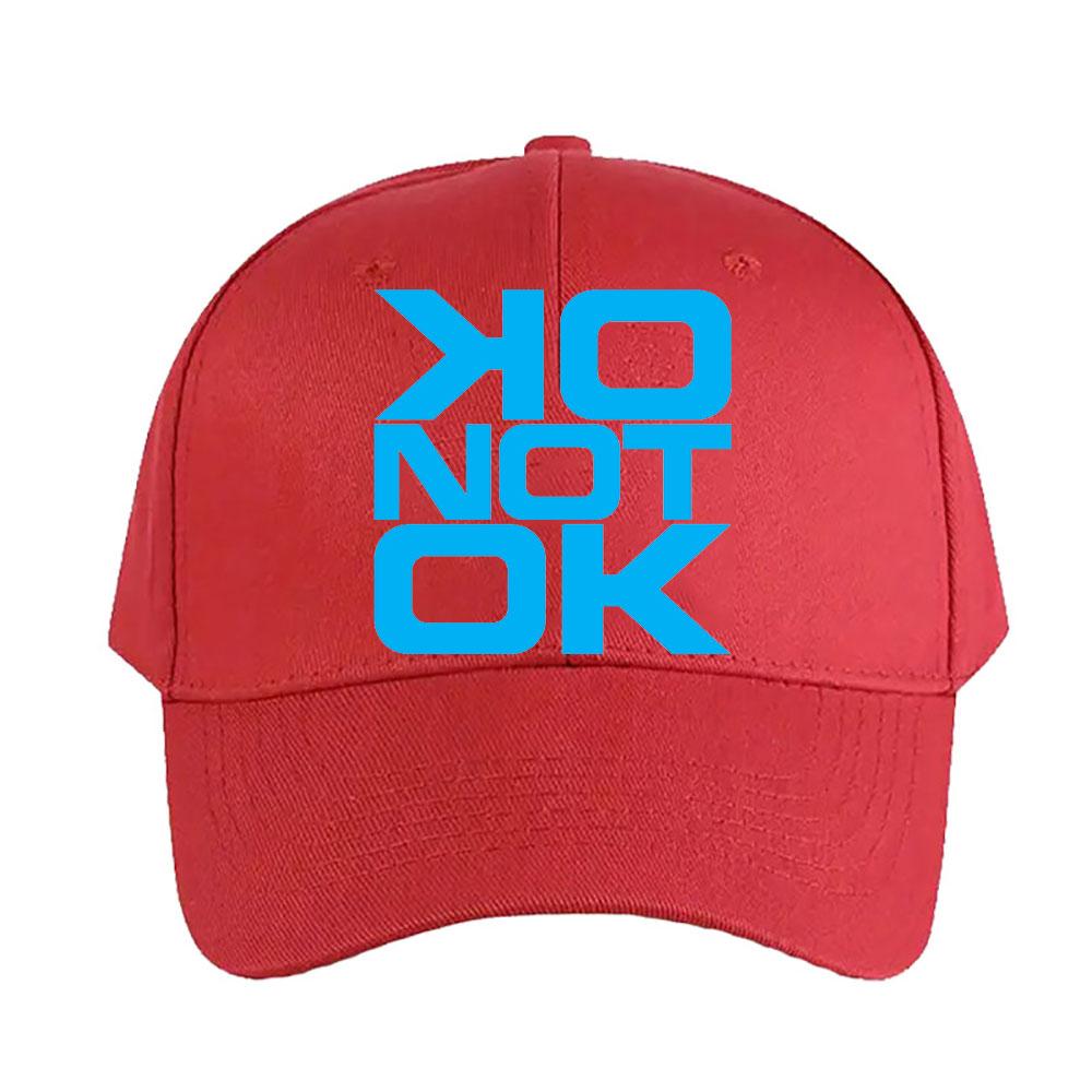 OK not Ok Cap Summer Women Unisex Adult Peaked Hat Fashion Casual Adjustable Printed Baseball Caps Trucker Cap boyfriend
