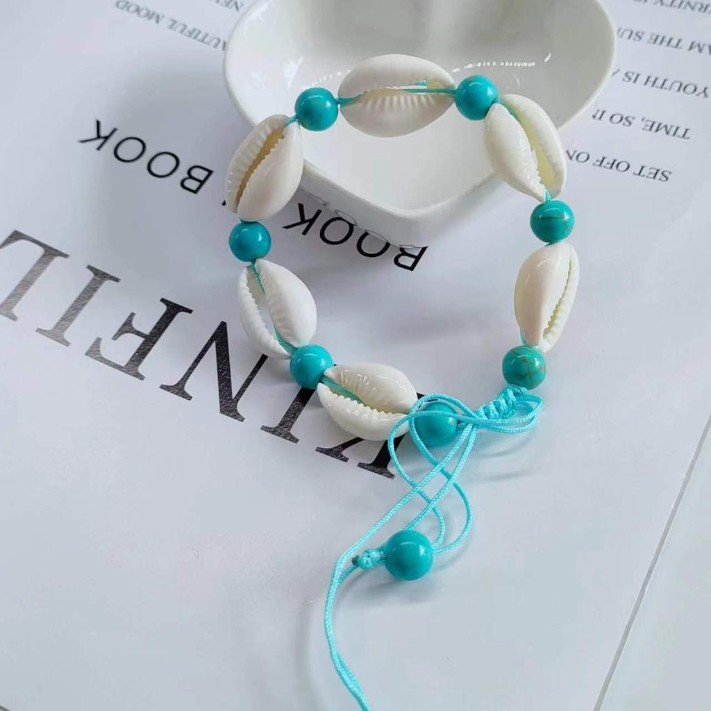 Bohemian Starfish & Turtle Anklet: Handmade Woven Cross-border INS Fashion Jewelry Bracelet.