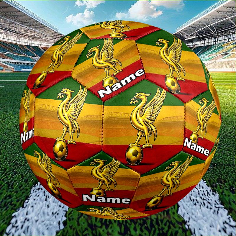 Custom Name Personalized Football team F.C-A Print Size 5 Soccer Ball Training & Match Football, for Team, Kicking, Gift for Football Enthusiasts