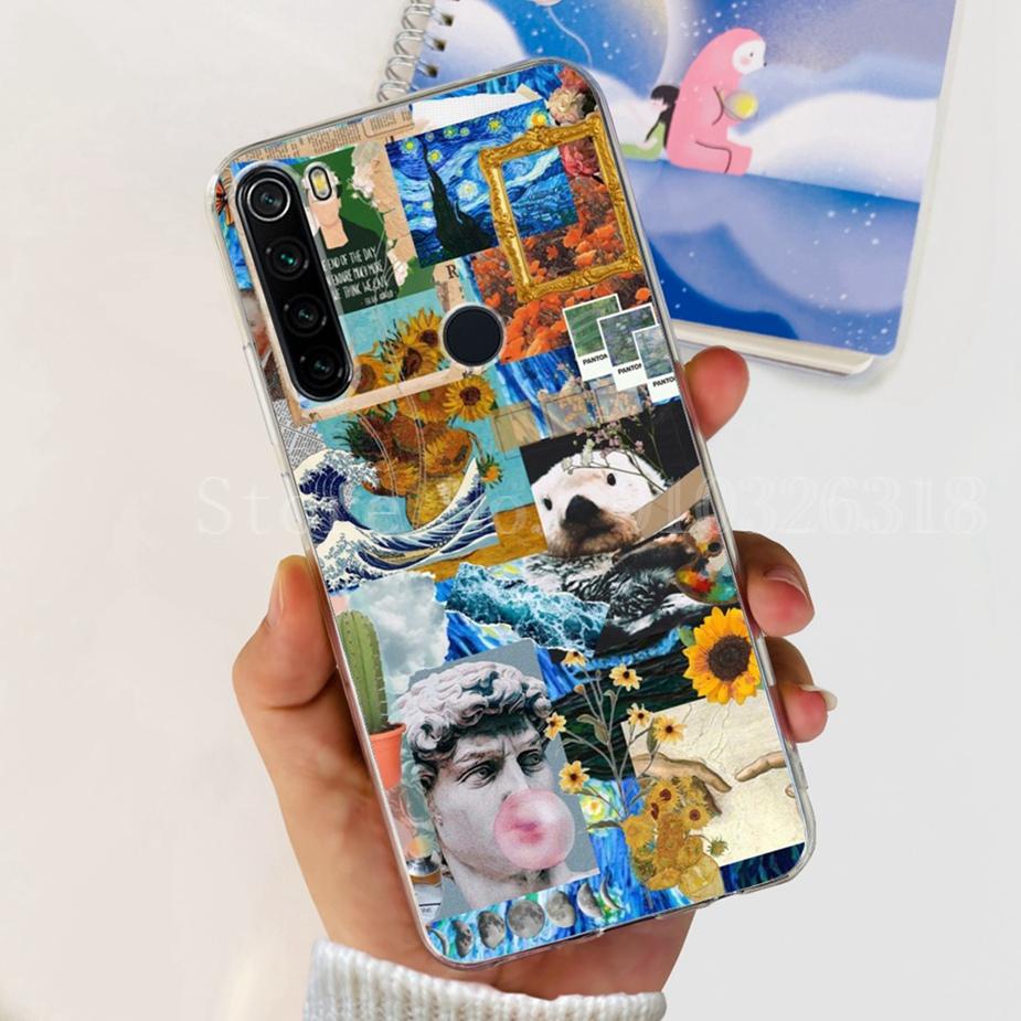 Чехол для Xiaomi Redmi Note 8 Redmi Note 8T Прозрачный Силиконовый Мягкий Тонкий Чехол для Телефона Для Xiaomi Redmi Note 8 Pro Note8 Задняя Крышка Capa