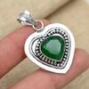 Ювелирные изделия из стерлингового серебра 925 пробы с зеленым ониксом и драгоценным камнем ручной работы Красивый дизайнерский кулон
