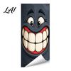 Holiday Trash Can Party Decorations Funny Cartoon Sticker Cute Big Eye Expression Decorative Removable PVC Stickers for Recycling Bins Adhesive